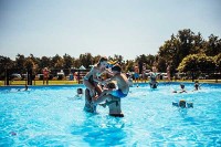 Schwimmbad Camping Holland